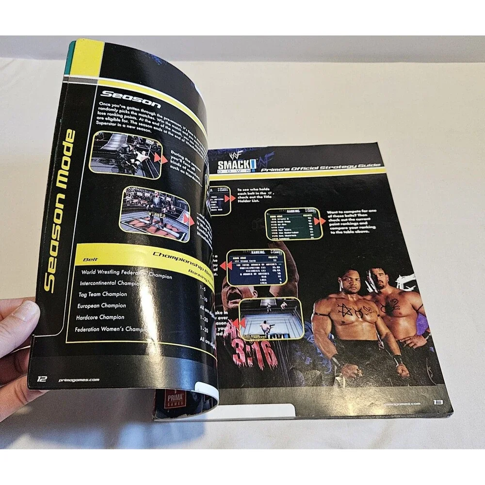 WWF Smack Down PlayStation 1 PS1 Strategy Guide Player's Book Smackdown!